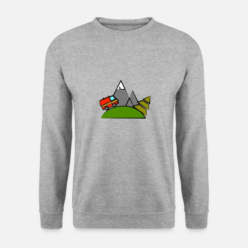 reise - Unisex Pullover - Weißgrau meliert
