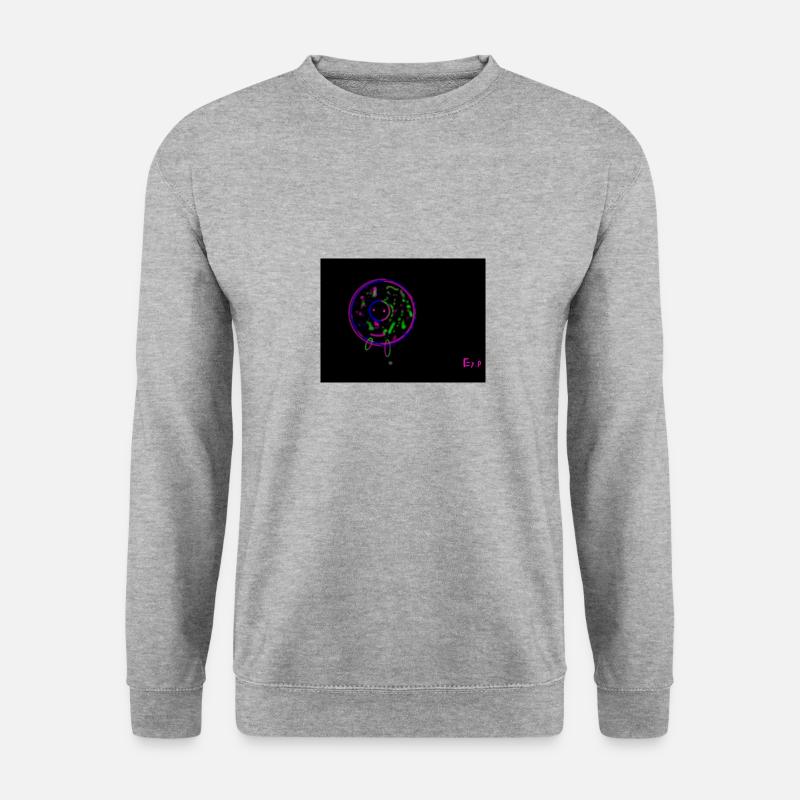 Crazy Donut - Unisex Pullover - Weißgrau meliert