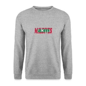 Maldives - Sweat-shirt Unisexe - gris chiné - Devant - Alina (178cm) & Michal (187cm)