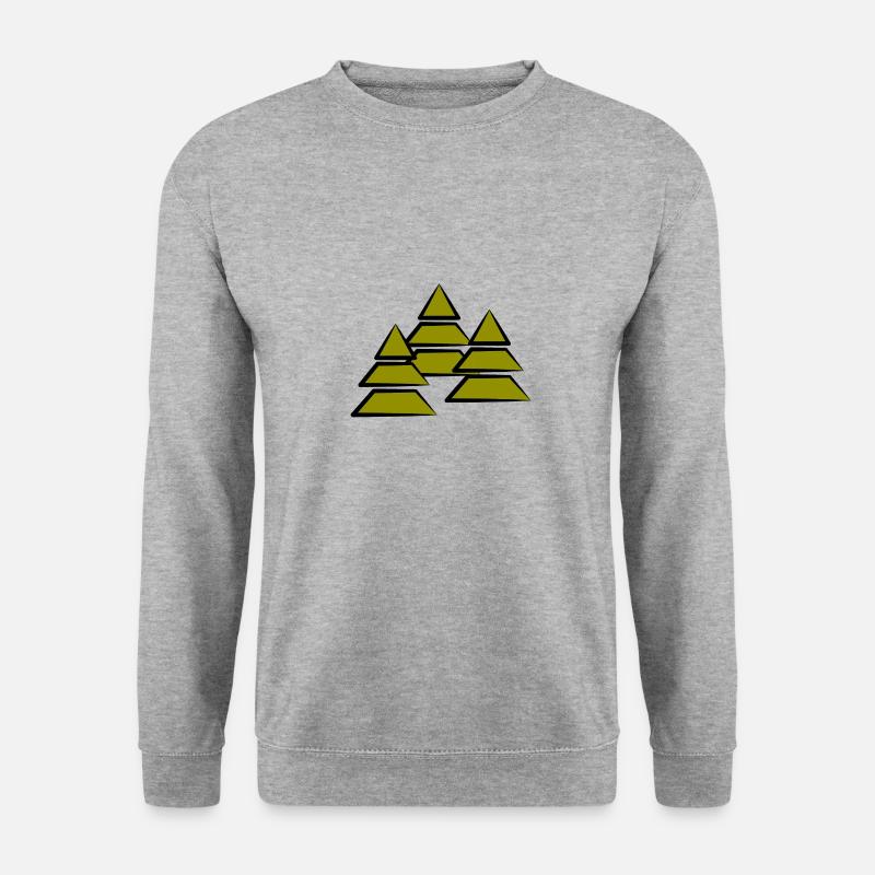 wald - Unisex Pullover - Weißgrau meliert