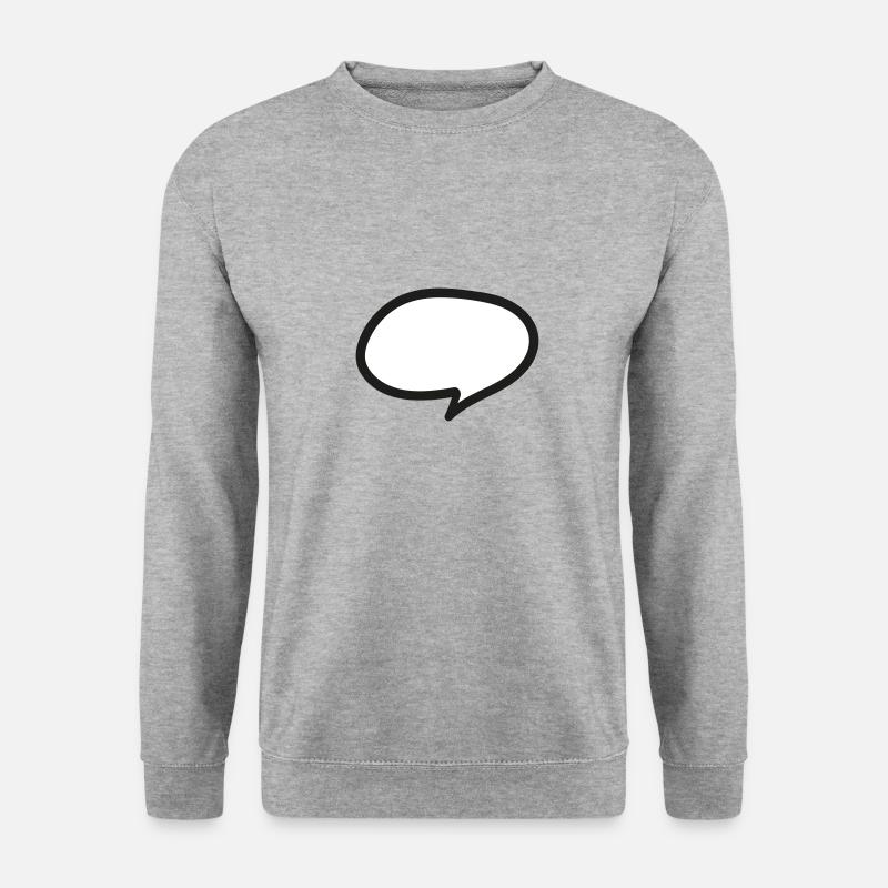 Speech Bubble Comic Drawing - Unisex Sweatshirt - salt & pepper