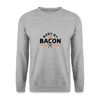 Cheat Day Burrito Burger Restauration rapide Pizza - Sweat-shirt Unisexe - gris chiné - Devant - Alina (178cm) & Michal (187cm)