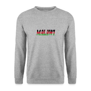 Malawi - Unisex Sweatshirt - salt & pepper - Front - Alina (178cm) & Michal (187cm)