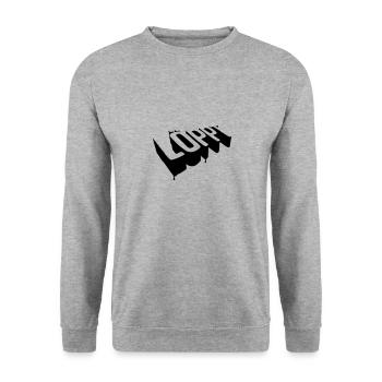 Löppt - Unisex Pullover - Weißgrau meliert - Vorne - Alina (178cm) & Michal (187cm)