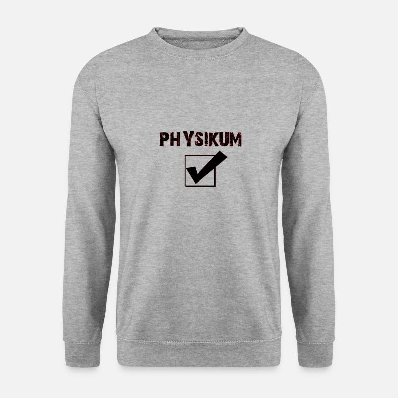 Physikum geschafft - Unisex Pullover - Weißgrau meliert