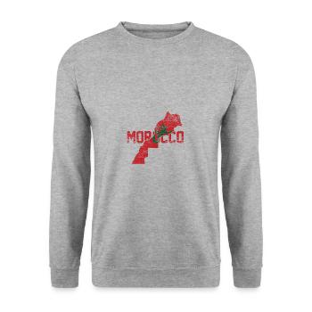 Morocco - Unisex Sweatshirt - salt & pepper - Front - Alina (178cm) & Michal (187cm)