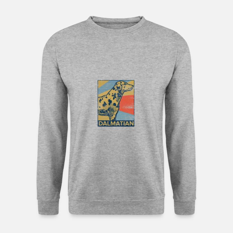 Dalmatiner - Unisex Pullover - Weißgrau meliert