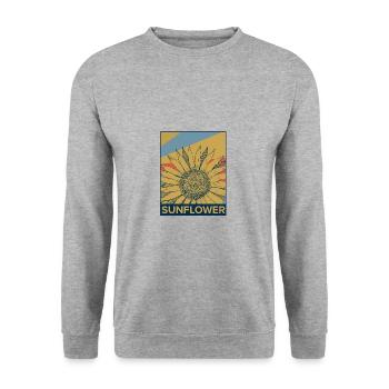 tournesol - Sweat-shirt Unisexe - gris chiné - Devant - Alina (178cm) & Michal (187cm)