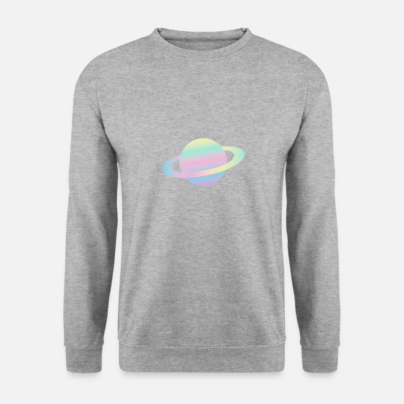Planet Clipart - Unisex Pullover - Weißgrau meliert