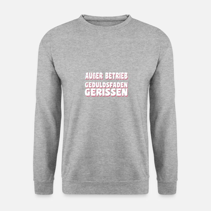 Außer Betrieb - Unisex Pullover - Weißgrau meliert