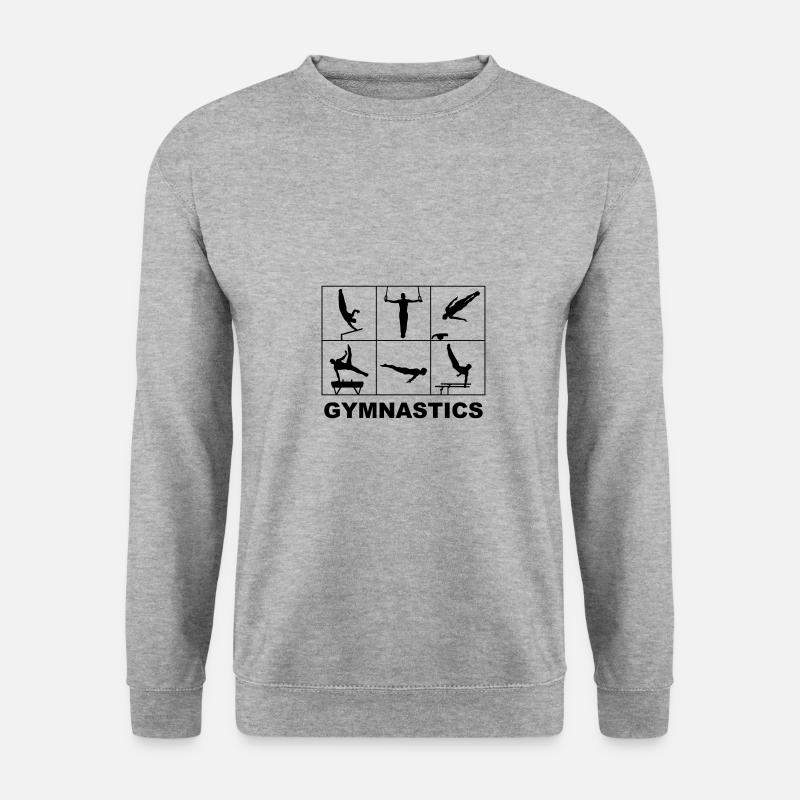 Turnen, Gymnastics Men - Unisex Pullover - Weißgrau meliert