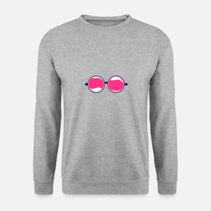 runde Sonnenbrille 2311 - Unisex Pullover - Weißgrau meliert