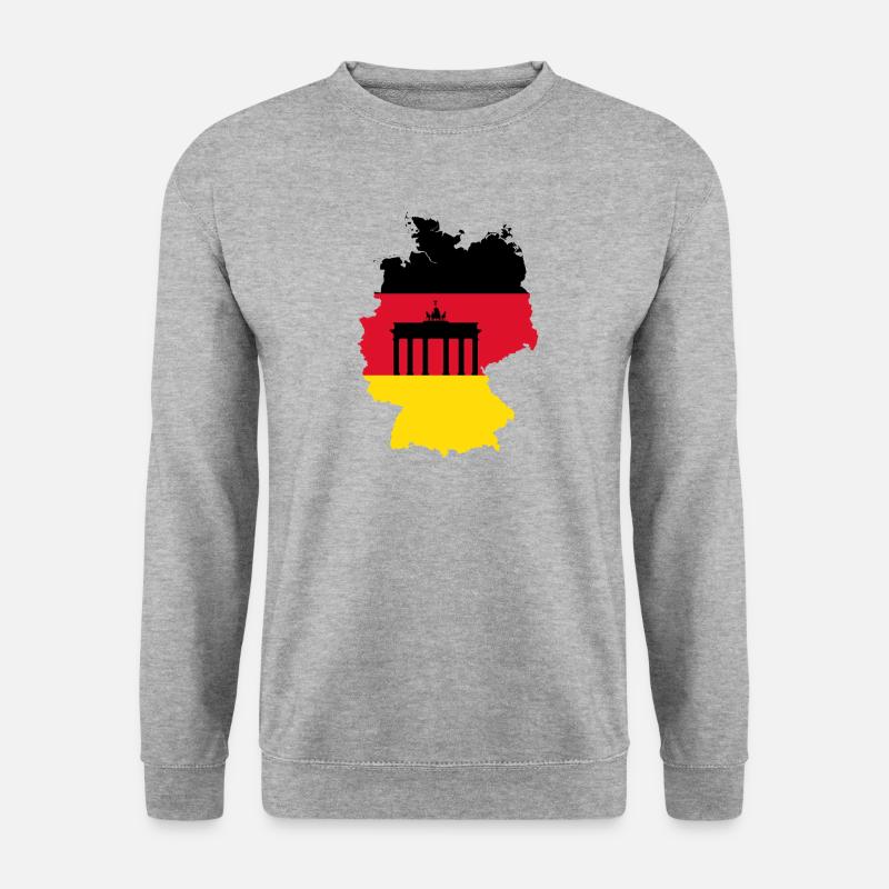 Deutschland - Unisex Pullover - Weißgrau meliert