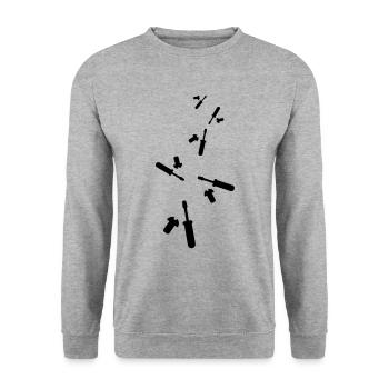 Screwdriver icon - Unisex Sweatshirt - salt & pepper - Front - Alina (178cm) & Michal (187cm)