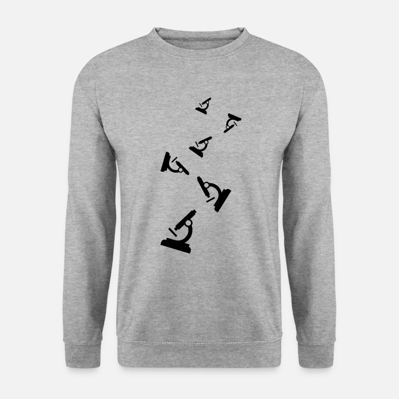 Microscope Icon - Unisex Sweatshirt - salt & pepper