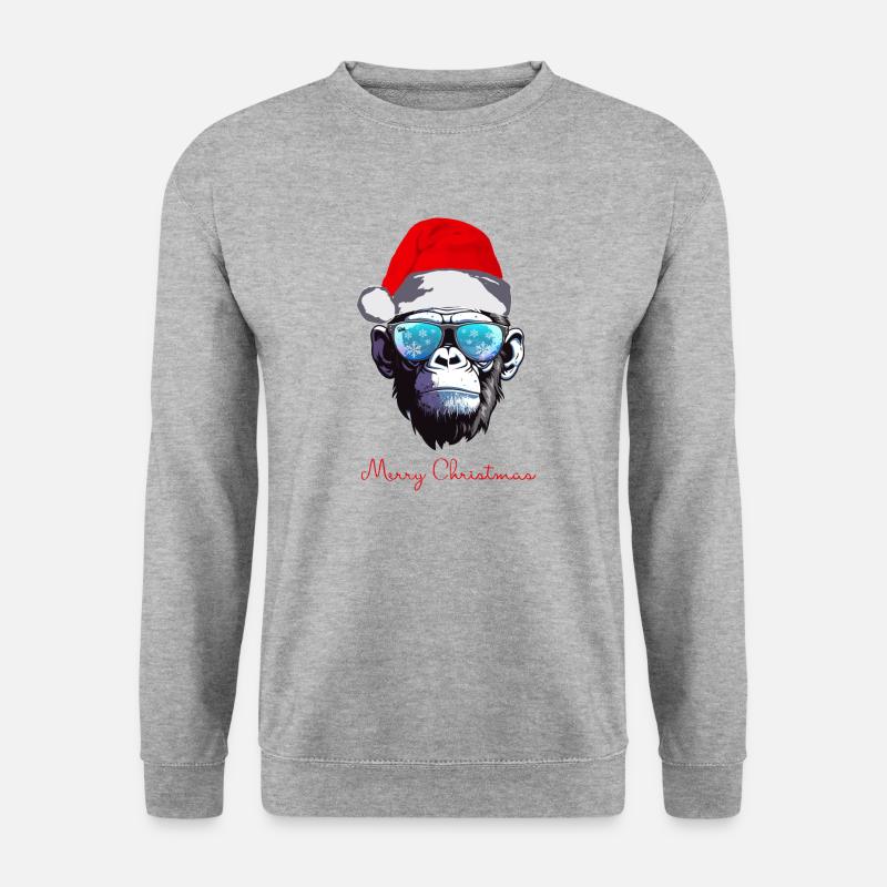 Frohe Weihnachten 2023 - Unisex Pullover - Weißgrau meliert