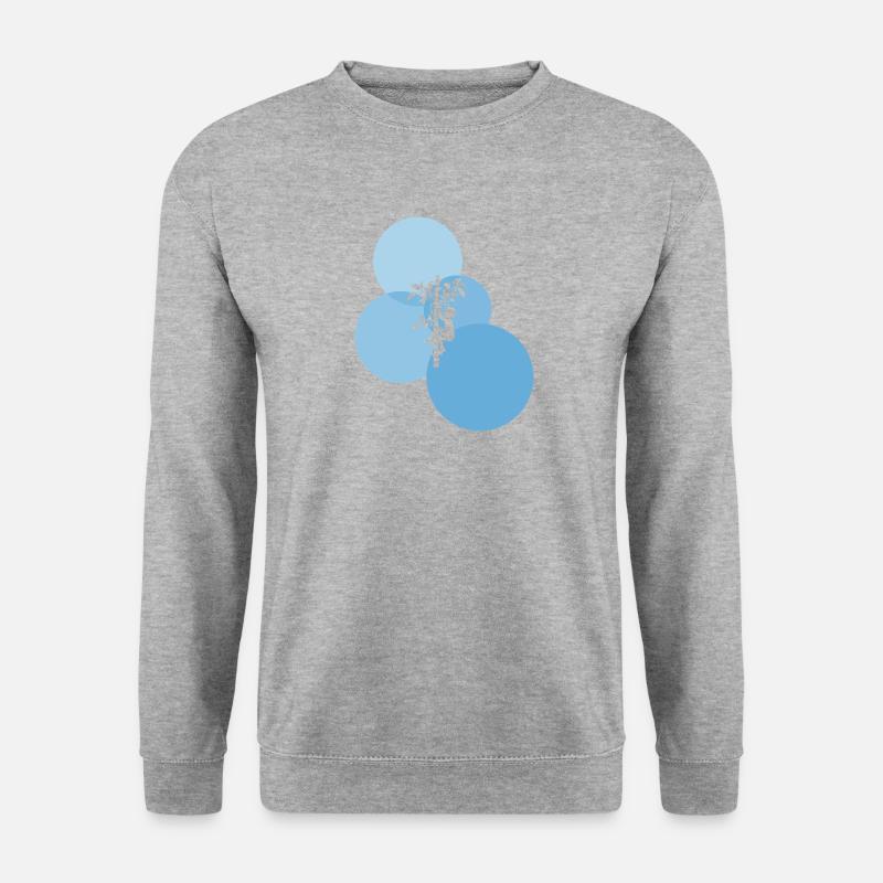 Klettern Kletterer Aufstieg - Unisex Pullover - Weißgrau meliert