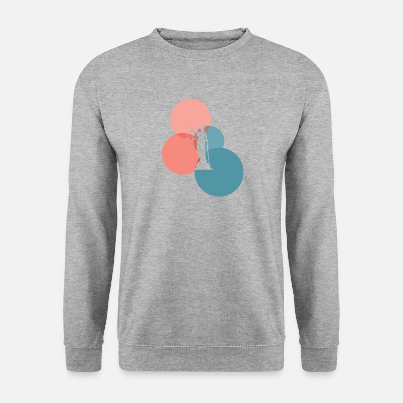 Anwalt Absatz - Unisex Pullover - Weißgrau meliert