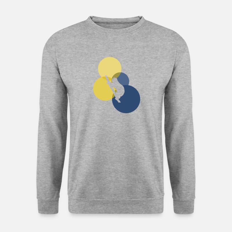 Rest Schlafen - Unisex Pullover - Weißgrau meliert