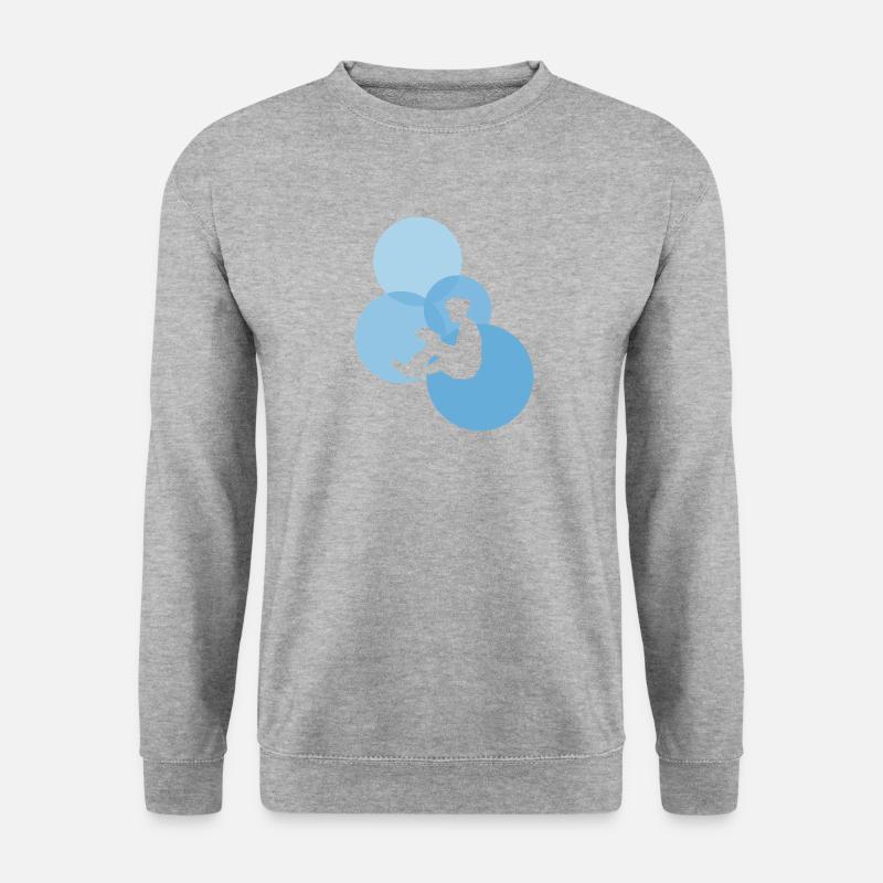 Lesen Bildung - Unisex Pullover - Weißgrau meliert