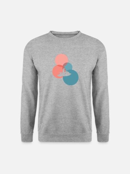 Jetski Motorboot Motorschlitten - Unisex Pullover - Weißgrau meliert