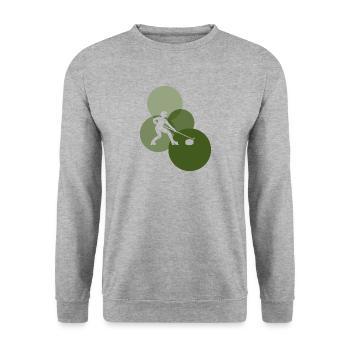 Curlingstock Curlingteam Curlingeisen - Unisex Sweatshirt - salt & pepper - Front - Alina (178cm) & Michal (187cm)
