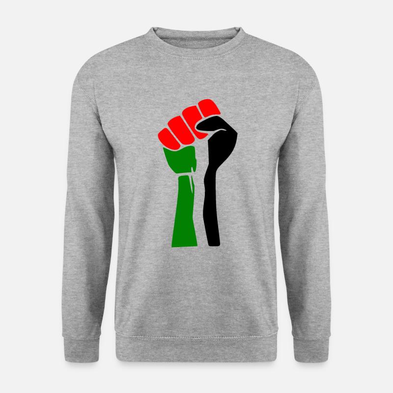 Free palestine - Unisex Pullover - Weißgrau meliert