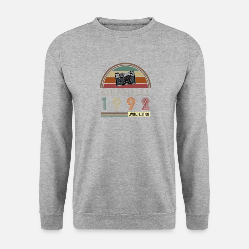 1992 - Unisex Pullover - Weißgrau meliert