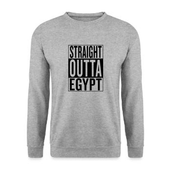 Egypt - Unisex Sweatshirt - salt & pepper - Front - Alina (178cm) & Michal (187cm)