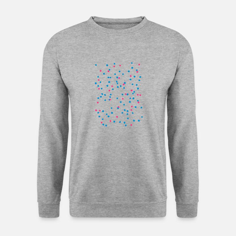 Konfetti - Unisex Pullover - Weißgrau meliert