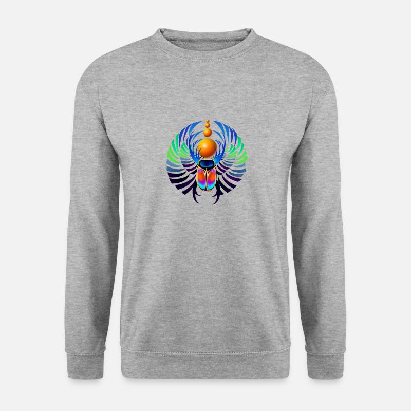 Hot Scarab - Unisex Pullover - Weißgrau meliert