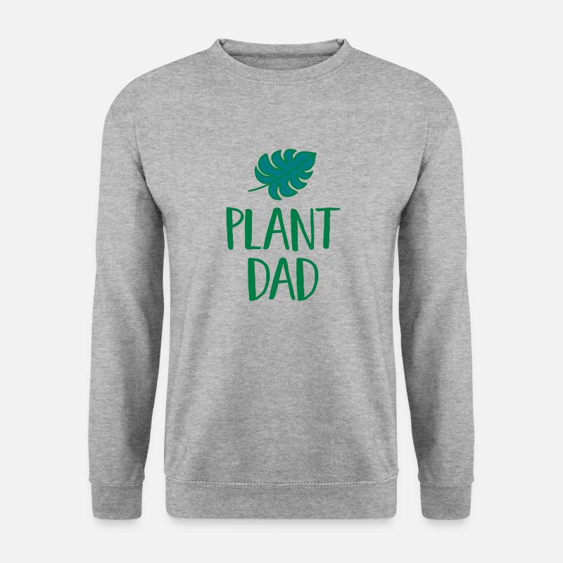 Plant Dad - Unisex Pullover - Weißgrau meliert
