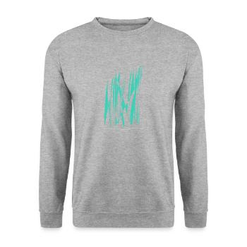 Couleur de la ligne - Sweat-shirt Unisexe - gris chiné - Devant - Alina (178cm) & Michal (187cm)