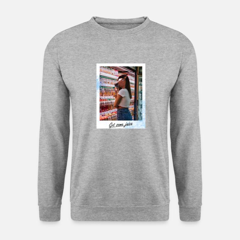 Got some juice - Unisex Pullover - Weißgrau meliert