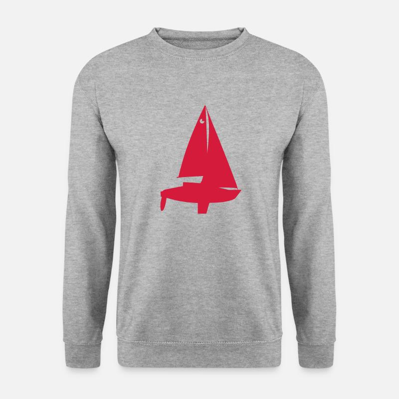 Hiddensee - Unisex Pullover - Weißgrau meliert