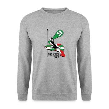Euskadi team 06 - Unisex Sweatshirt - salt & pepper - Front - Alina (178cm) & Michal (187cm)