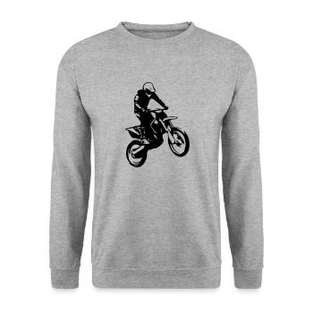 Motocross 2 - Sweat-shirt Unisexe - gris chiné - Devant - Alina (178cm) & Michal (187cm)
