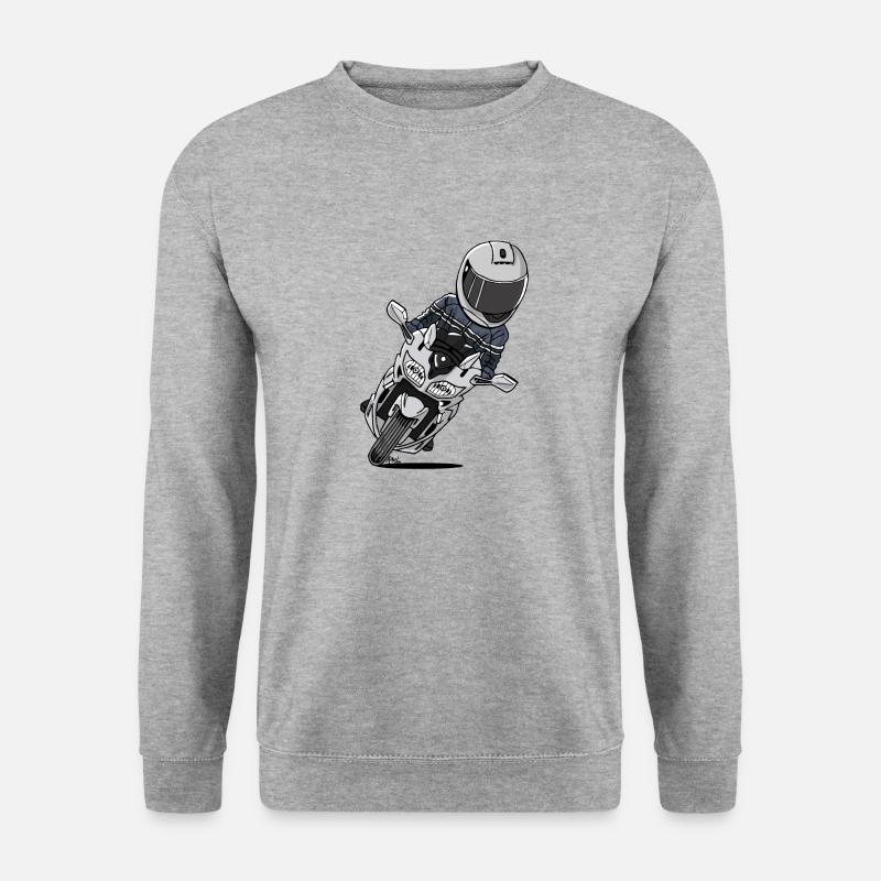 0790 FJR MatSilver - Unisex Pullover - Weißgrau meliert