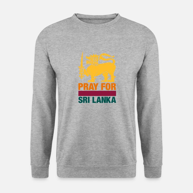 Sri Lanka - Unisex Pullover - Weißgrau meliert