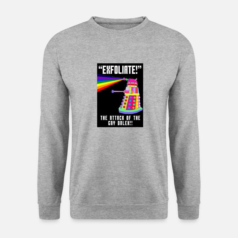 Dr. wer - Unisex Pullover - Weißgrau meliert