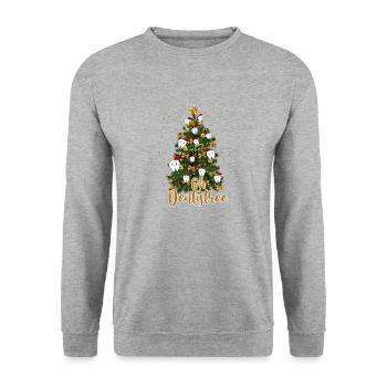 Oh Dentistree - Unisex Sweatshirt - salt & pepper - Front - Alina (178cm) & Michal (187cm)