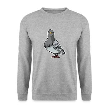Dove - Unisex Sweatshirt - salt & pepper - Front - Alina (178cm) & Michal (187cm)