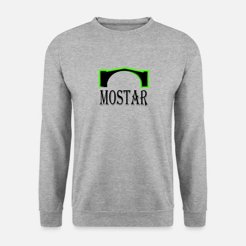 mostar black - Unisex Pullover - Weißgrau meliert