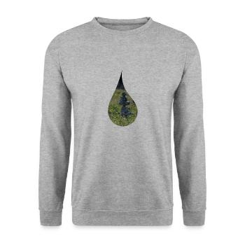 Détente dans une goutte - Sweat-shirt Unisexe - gris chiné - Devant - Alina (178cm) & Michal (187cm)