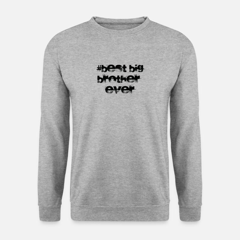 Bester Big Brother aller Zeiten - Unisex Pullover - Weißgrau meliert