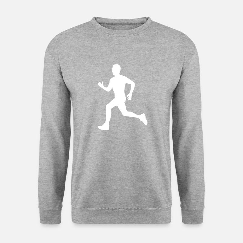 Gym Sport Kraftsport - Unisex Pullover - Weißgrau meliert