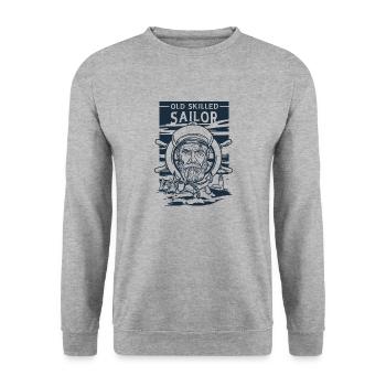 Vieux marin expérimenté Classic Maritime - Sweat-shirt Unisexe - gris chiné - Devant - Alina (178cm) & Michal (187cm)
