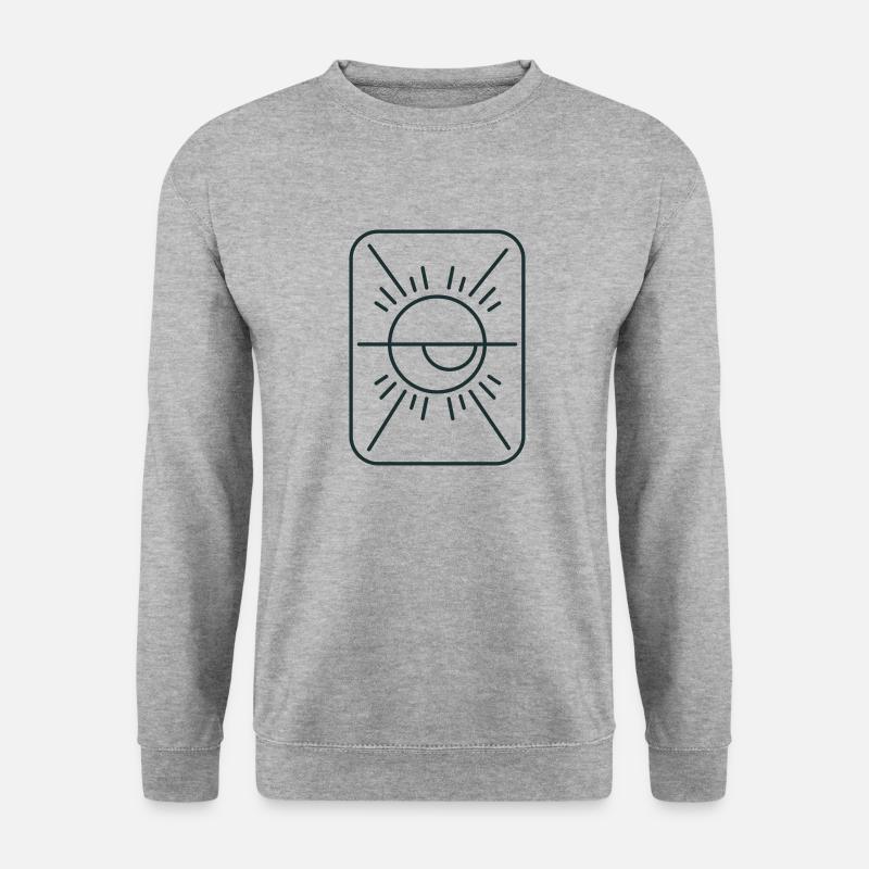 œil de puce géométrique - Sweat-shirt Unisexe - gris chiné