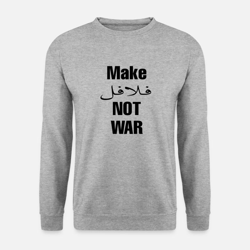 Make falafel not war - Unisex Sweatshirt - salt & pepper