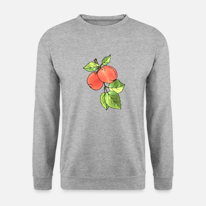 Äpfel - Unisex Pullover - Weißgrau meliert